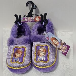 NWT Disney Sofia The First Slippers Sz Toddler M(7/8)